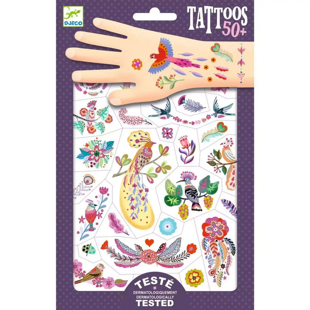 Djeco Păsări strălucitoare tatuaje DJ09615