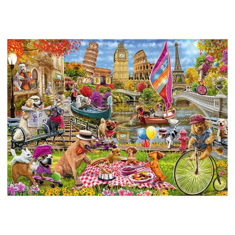Puzzle Schmidt - Nebunie canină, 1000 de piese - 1 | YEO