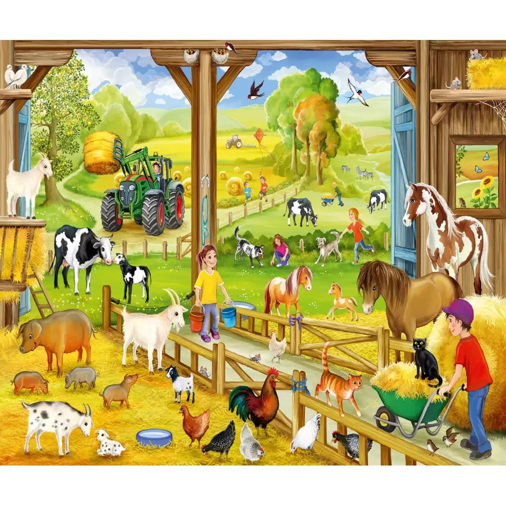 Puzzle - Viața la fermă (3 x 48 de piese) - 3 | YEO