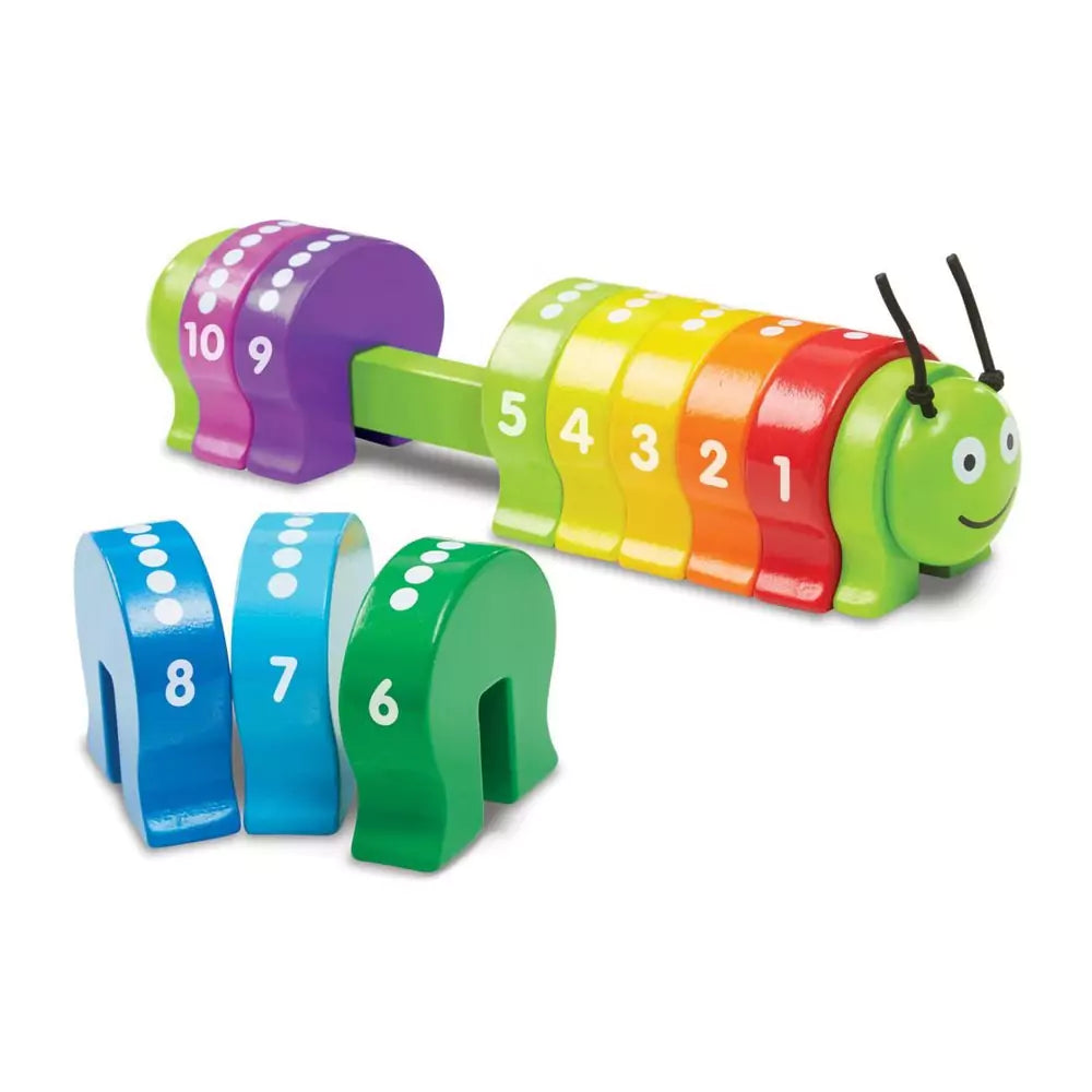 Melissa & Doug Omida colorată pentru învățarea numerelor, joc educativ din lemn - 1 | YEO