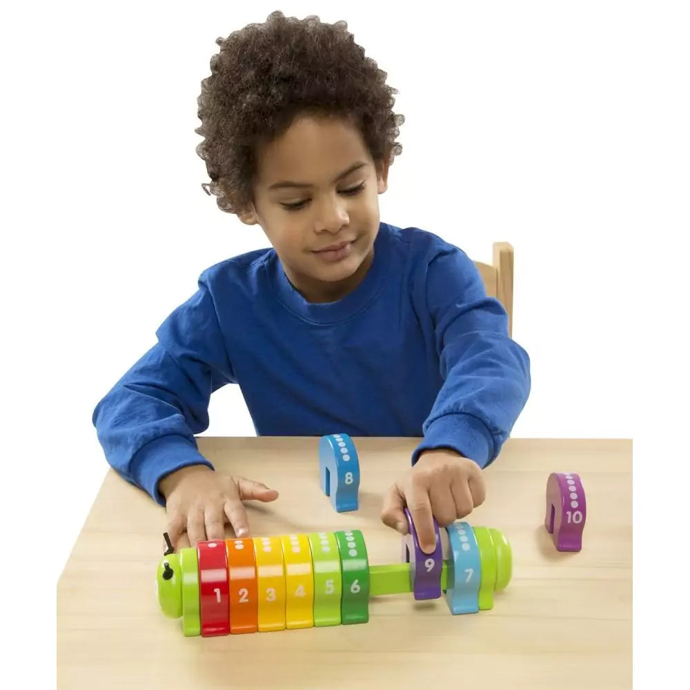 Melissa & Doug Omida colorată pentru învățarea numerelor, joc educativ din lemn - 2 | YEO