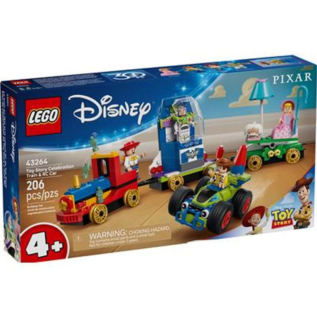 LEGO Disney: Tren aniversar și mașina RC din Toy Story 43264, 206 piese