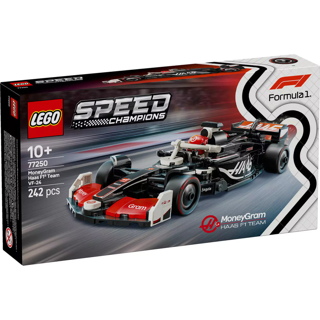 LEGO Speed Champions: MoneyGram Haas F1 Team VF-24 Mașină de curse 77250, 242 piese