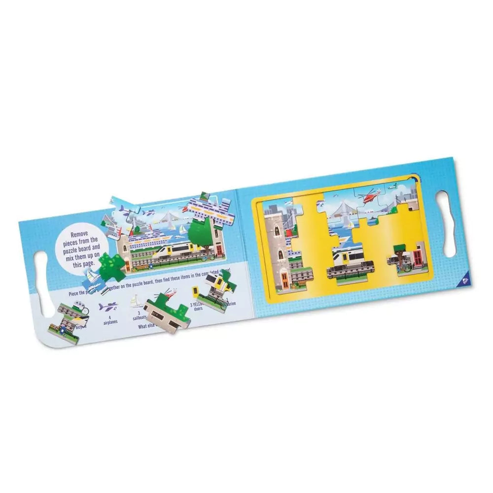Melissa & Doug - Puzzle magnetic cu vehicule - 1 | YEO