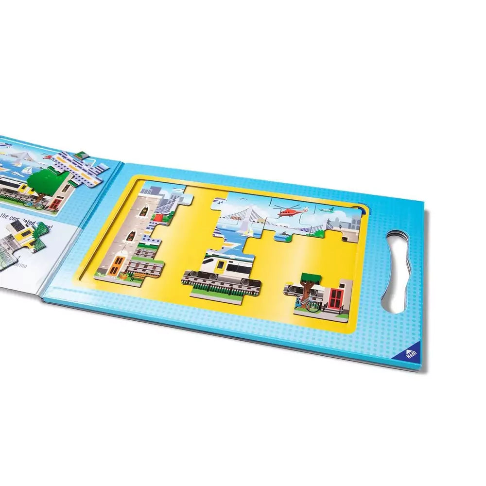 Melissa & Doug - Puzzle magnetic cu vehicule - 2 | YEO