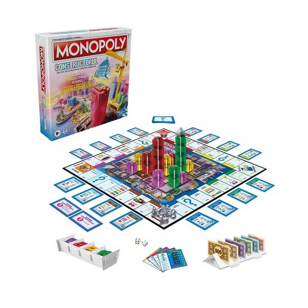 Monopoly Constructorul joc de societate în limba română - 1 | YEO