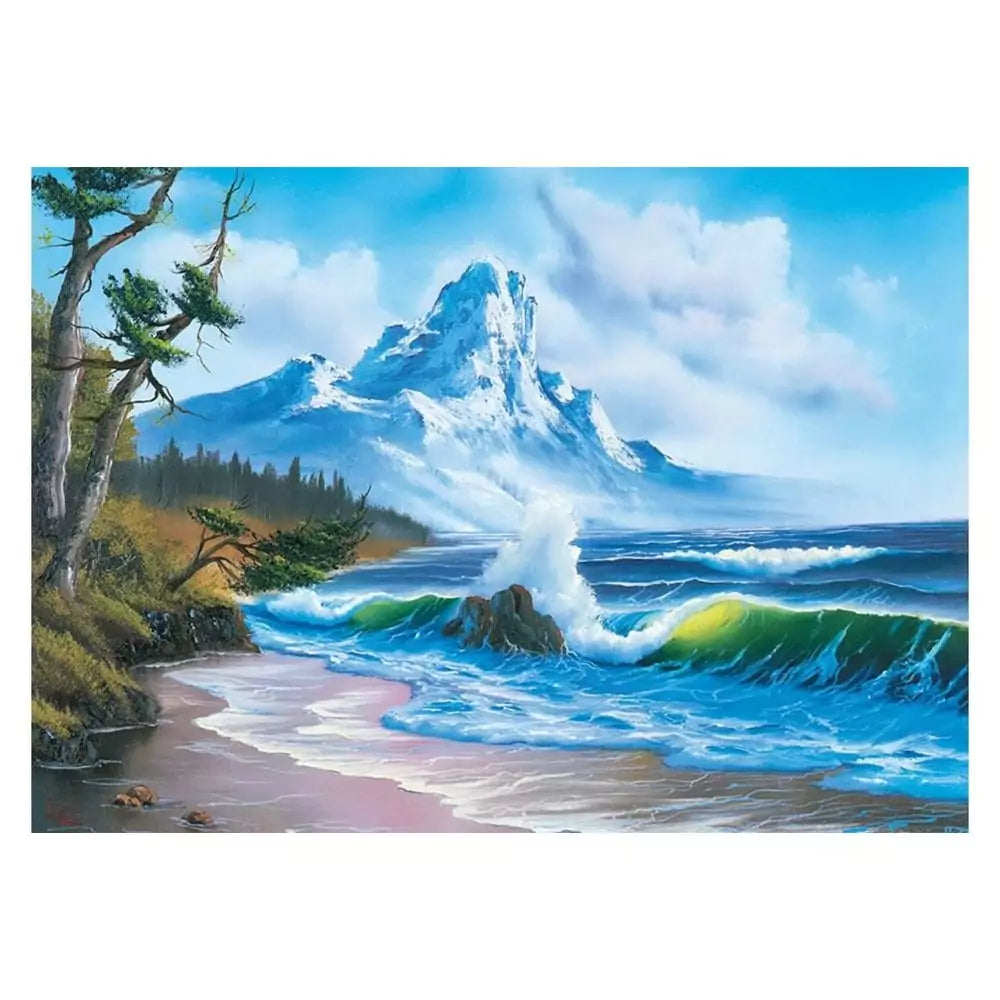 Puzzle Schmidt - Bob Ross: Munți lângă mare, 1000 de piese - 1 | YEO