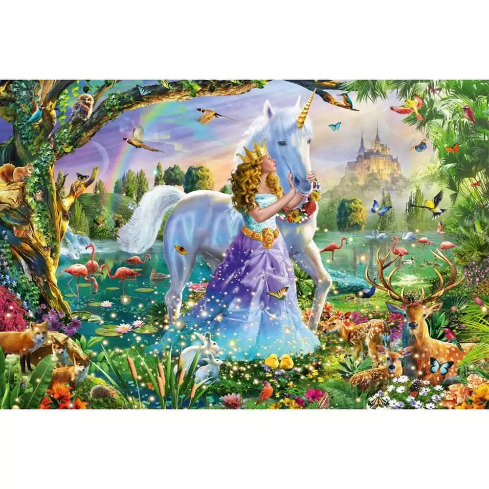 Puzzle Schmidt - Prințesa, unicornul și castelul, 150 de piese - 1 | YEO