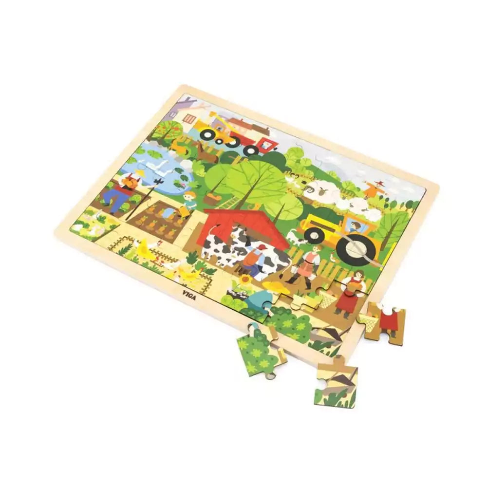 Puzzle Viga - Fermă, 48 de piese - 1 | YEO