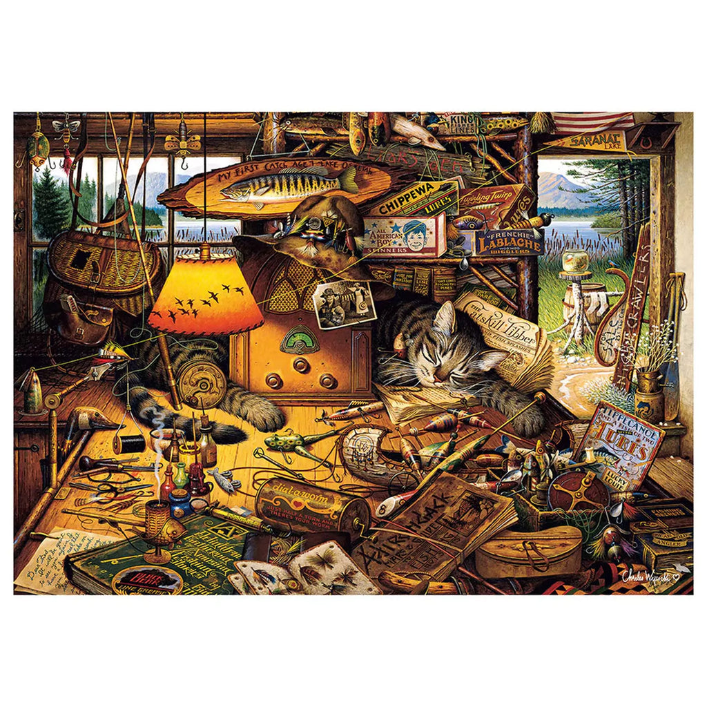 Puzzle Schmidt: Charles Wysocki, Max in Adirondacks, 1000 de piese - 1 | YEO