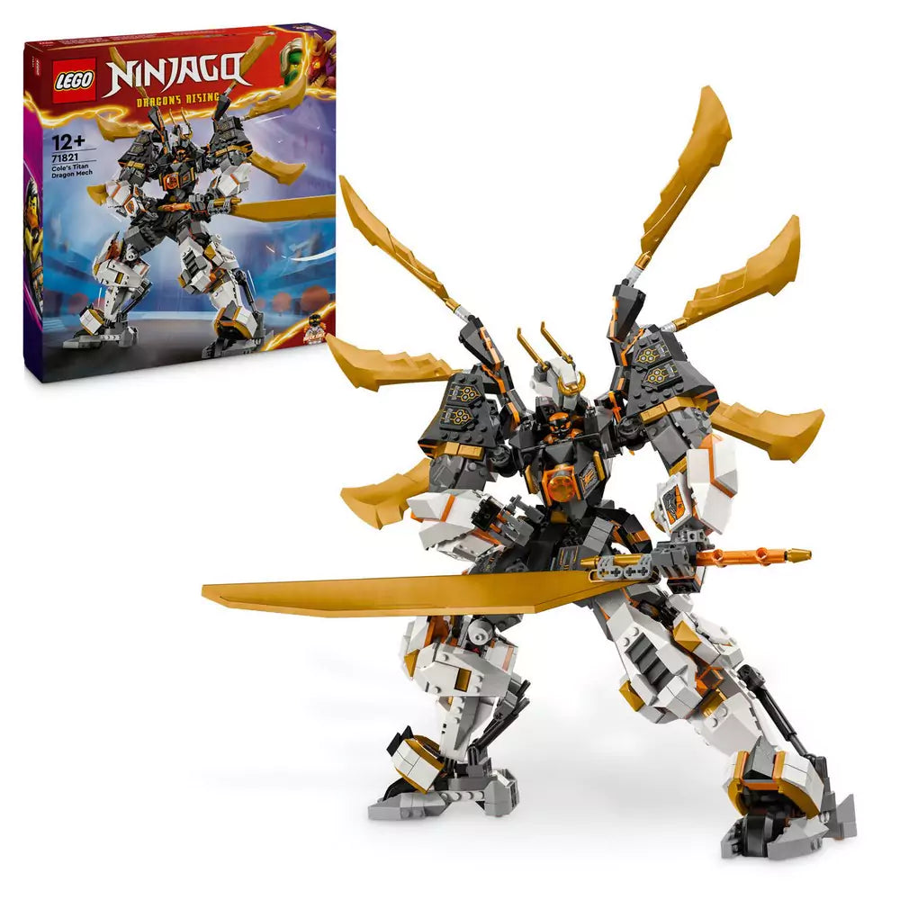 LEGO Ninjago -  Robotul-dragon de titan al lui Cole 71821, 1055 piese - 1 | YEO