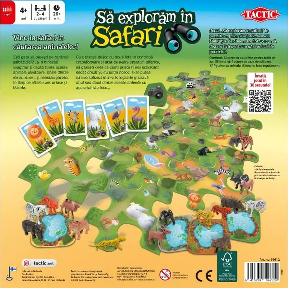 Să explorăm în safari! joc de societate în limba română - 2 | YEO
