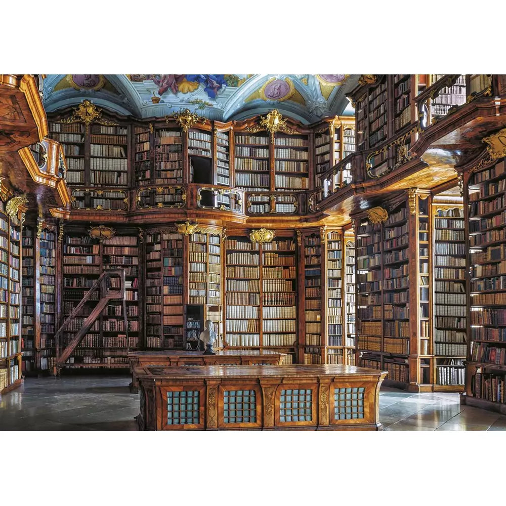 Mănăstirea Sf. Florian și biblioteca sa 1000 piese Piatnik Puzzle - 1 | YEO