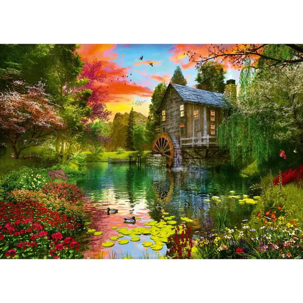 Puzzle Schmidt - Moara de apă, 1000 de piese - 1 | YEO