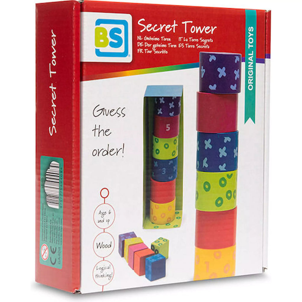 Turnul secret din lemn, joc de logică, BS Toys GA408