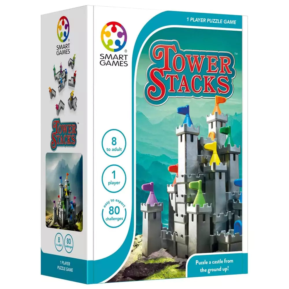 Smart Games Tower Stacks cu regulament multilingvistic