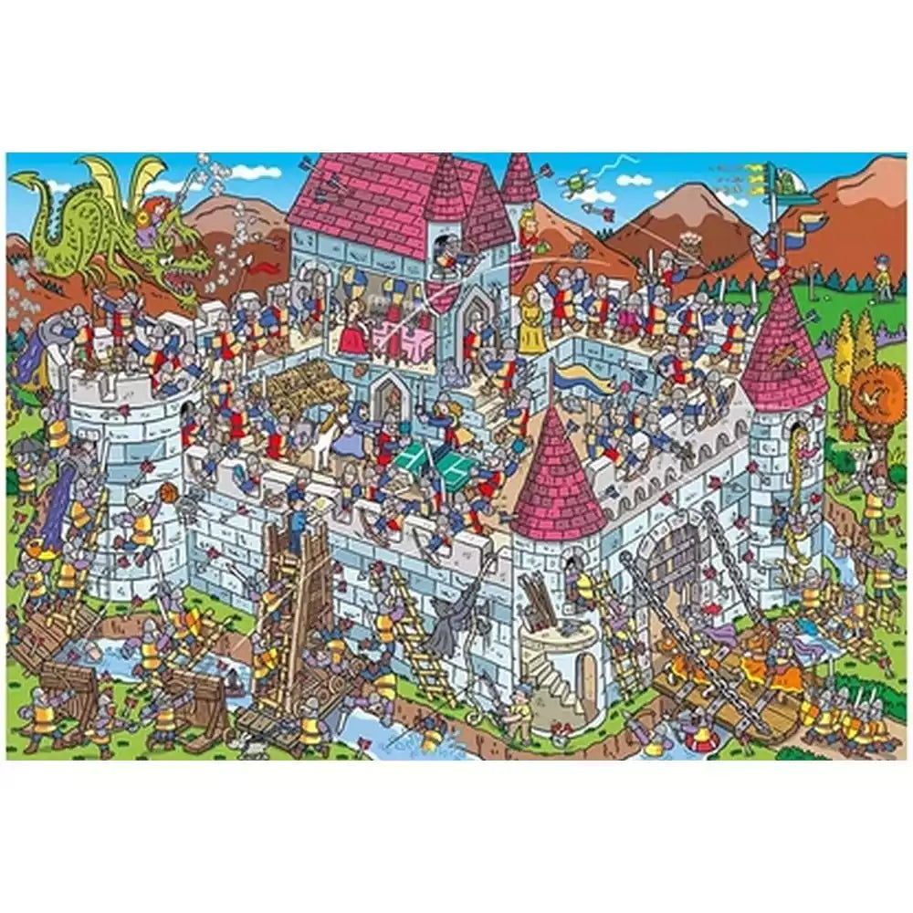 Puzzle Schmidt - Priveliște spre castelul cavalerilor, 200 de piese - 1 | YEO