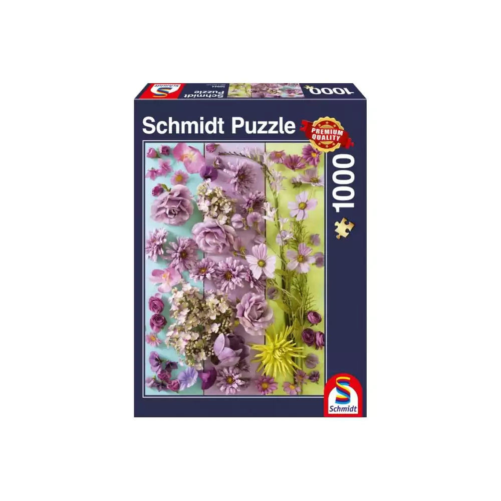 Puzzle Schmidt - Flori violete, 1000 de piese