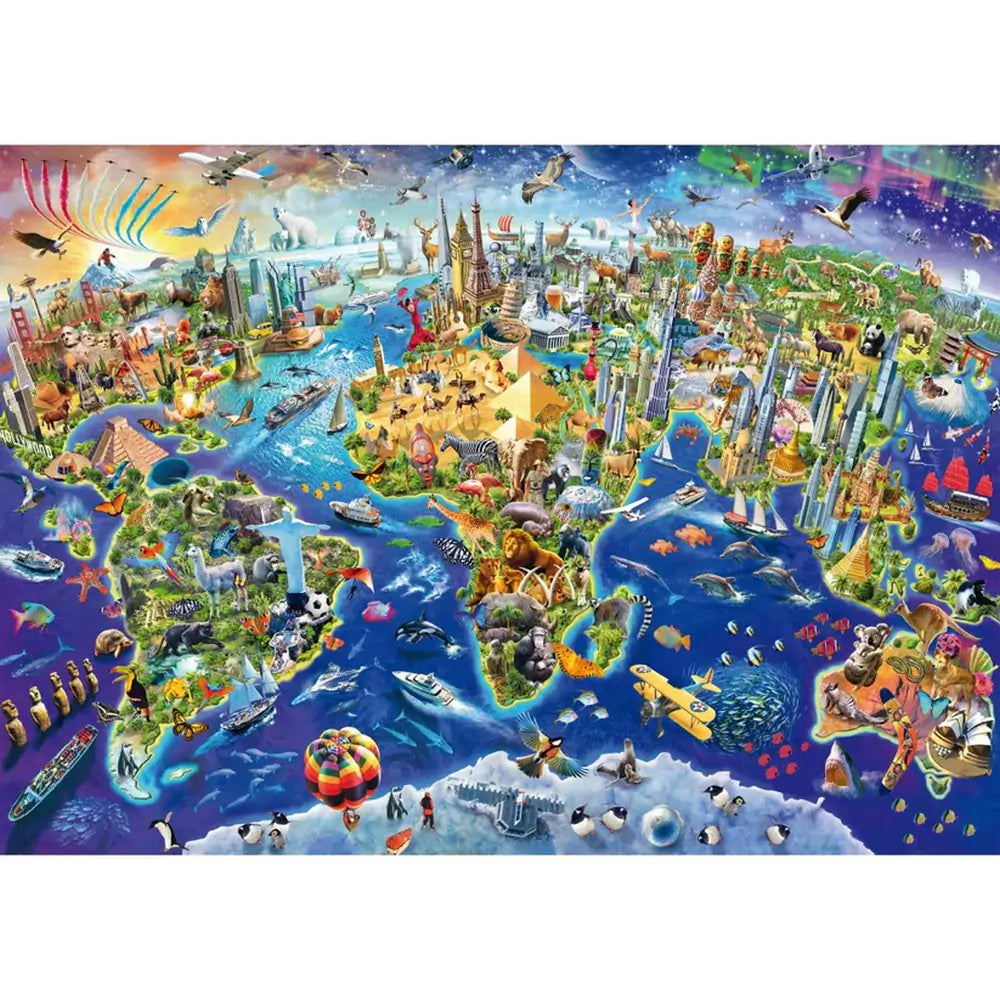 Puzzle Schmidt 1000 de piese - Descoperă lumea - 1 | YEO