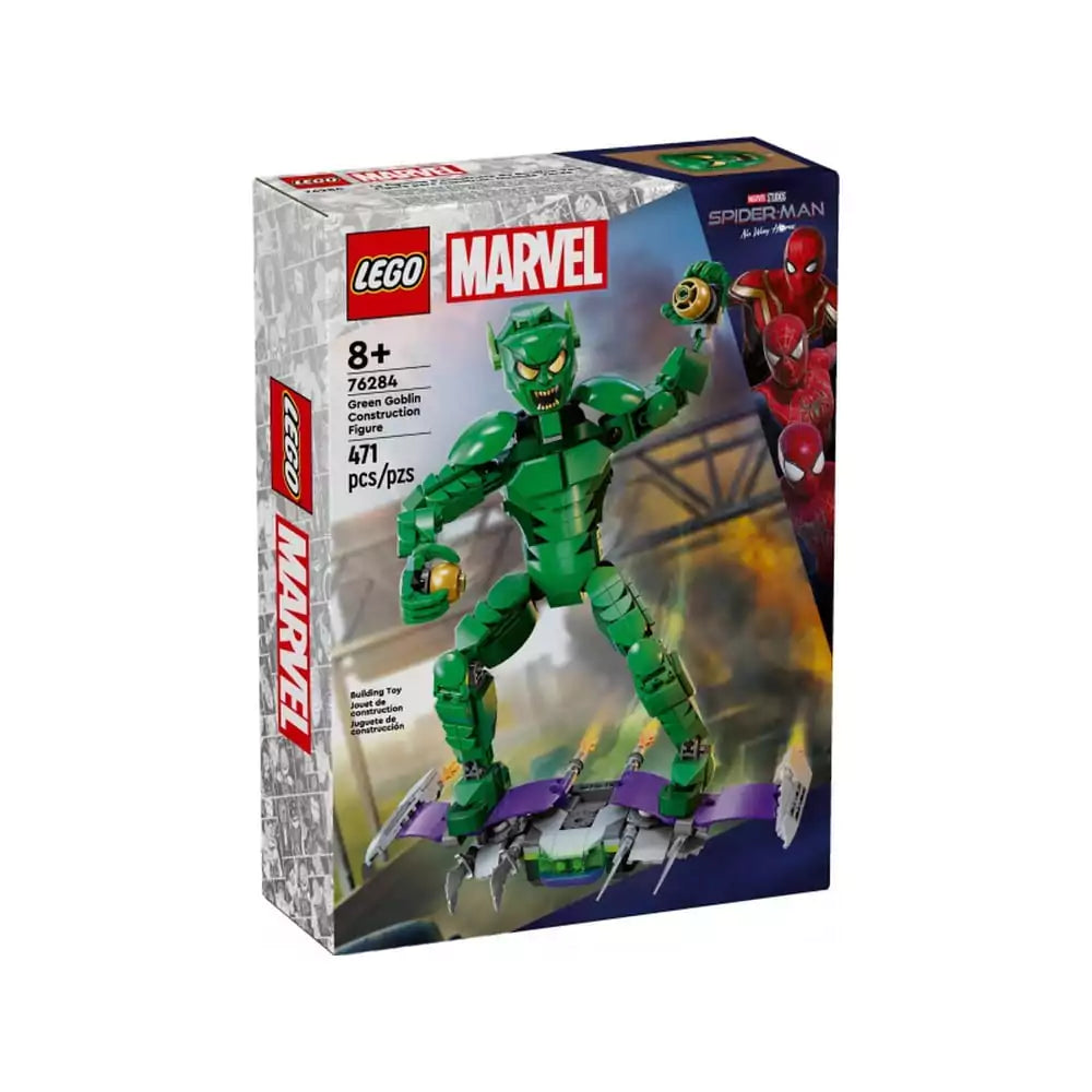 LEGO Marvel Super Heroes -  Figurina de constructie Green Goblin 76284, 471 piese