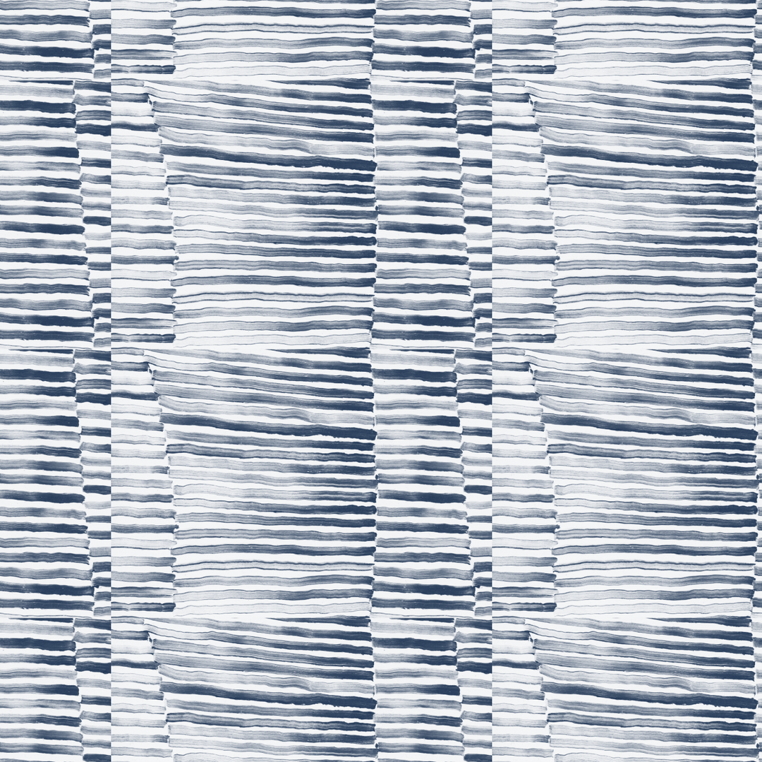 Versa Stripe - Yves Blue Geometric Wallpaper by Mrs Paranjape Papers –  Mitchell Black