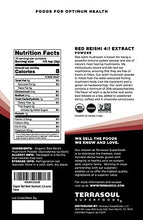 Load image into Gallery viewer, Terrasoul Superfoods Organic Red Reishi Mushroom Powder 4:1 Extract - 5.5-Ounce
