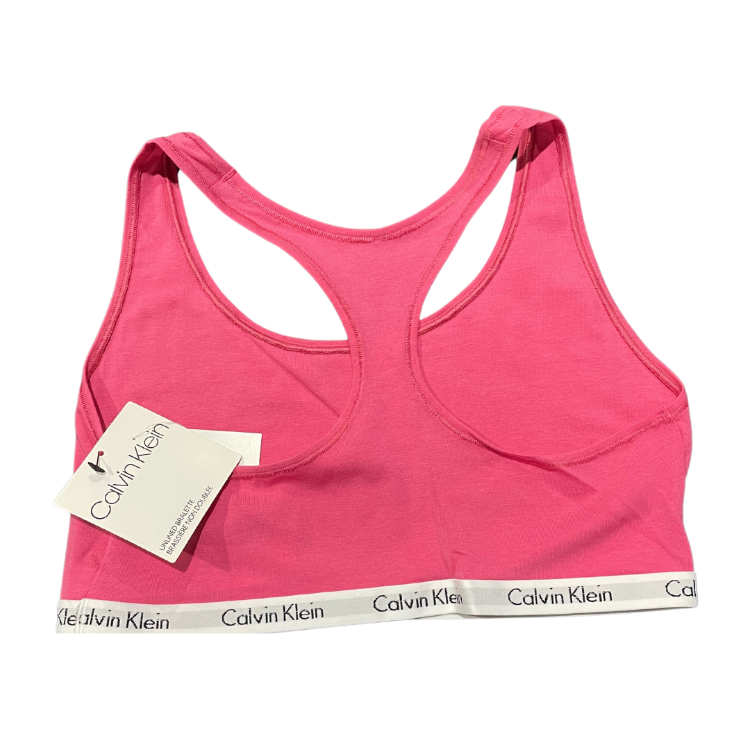 CALVIN KLEIN Women's Carousel Unlined Bralette PINK – Price Lane Clearance