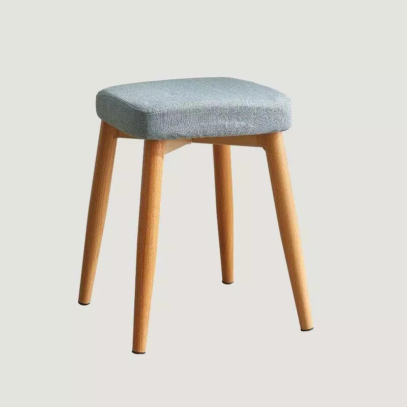 tabouret scandinave bas bois et tissu