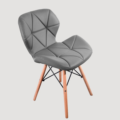 chaise scandinave bois et tissu