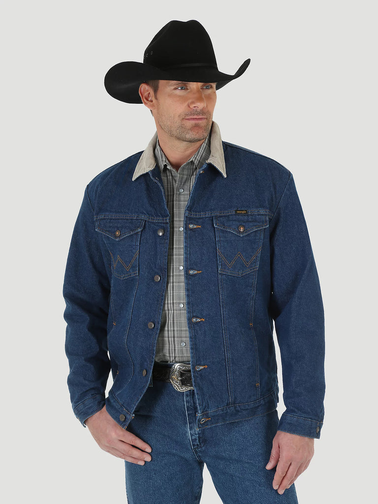 Wrangler® Men's Blanket Lined Corduroy Collar Western Denim Jacket –  Solano's Boot & Western Wear