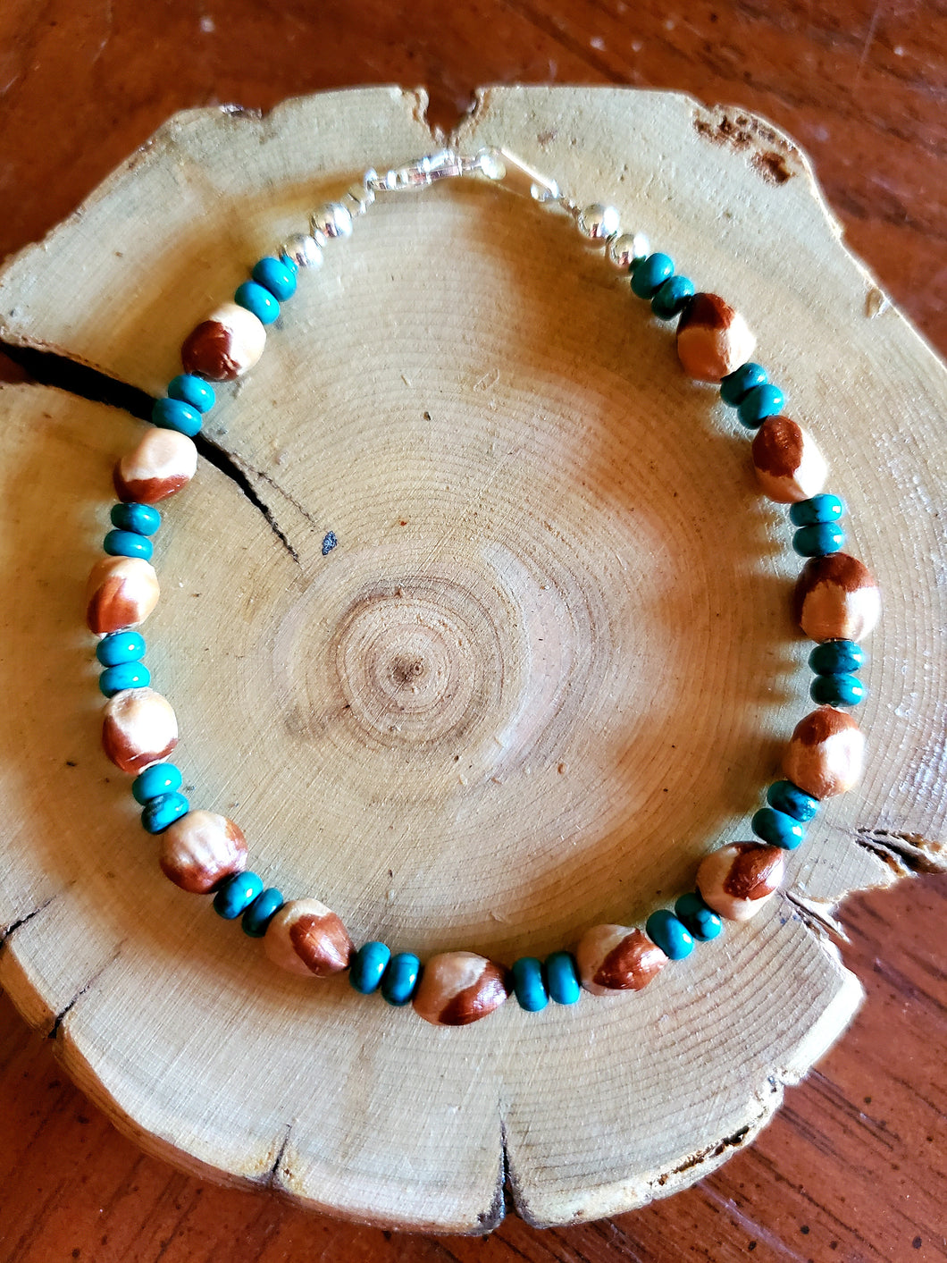 cedar bead ghost bracelet