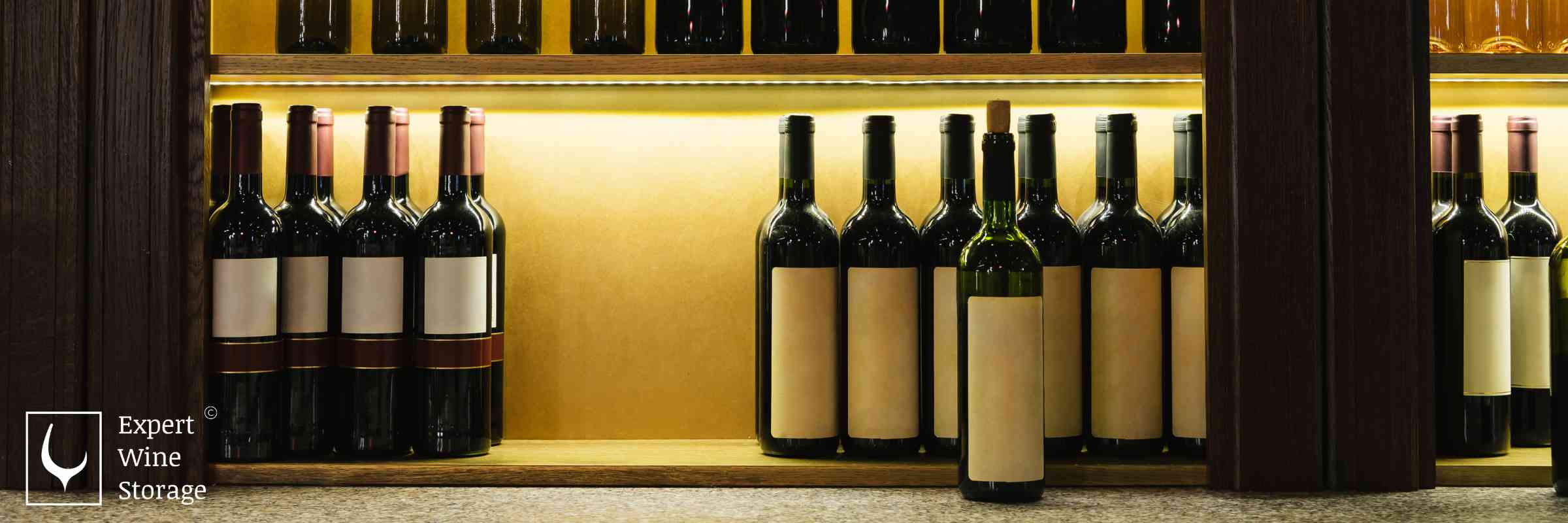 Wine Bottles on a Shelf