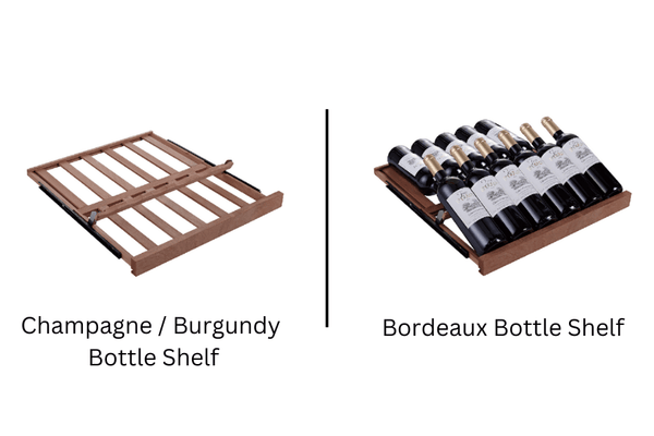 Champagne Bottle Shelf Vs Wine Bottle Shelf
