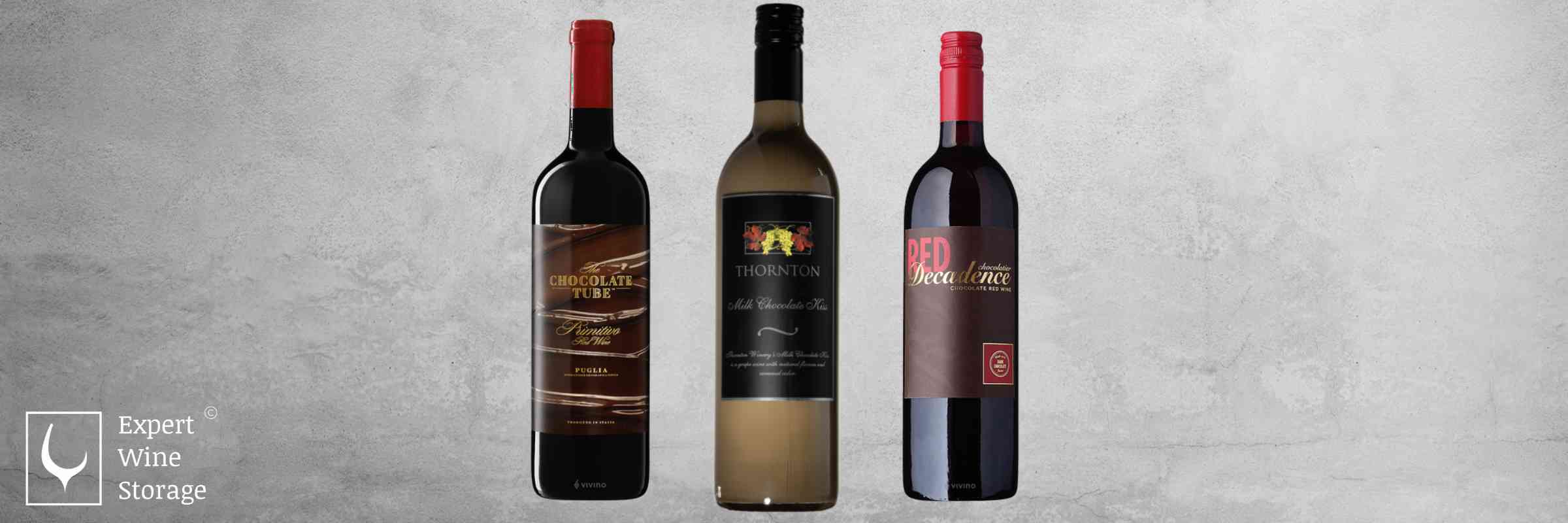 Selection of Chocolate Wine Bottles