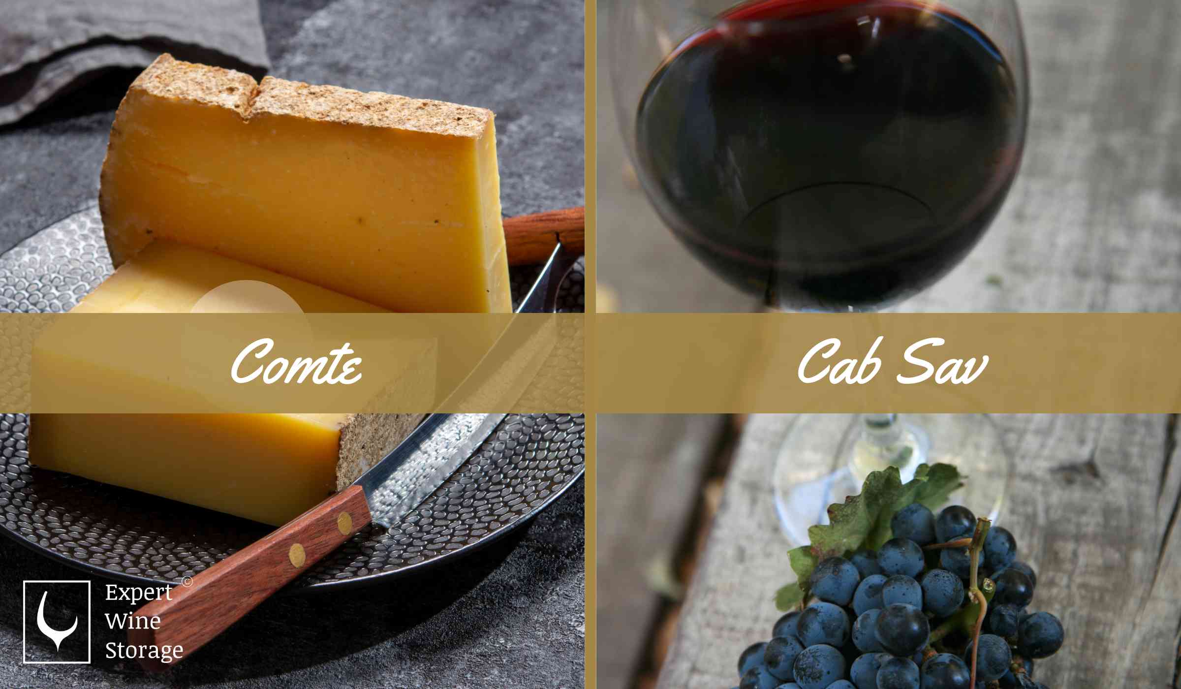 Comte Cheese paired with Cab Sav