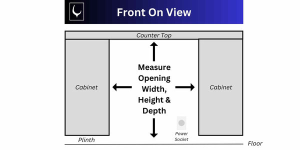 500mm Wine Fridge Install Diagram