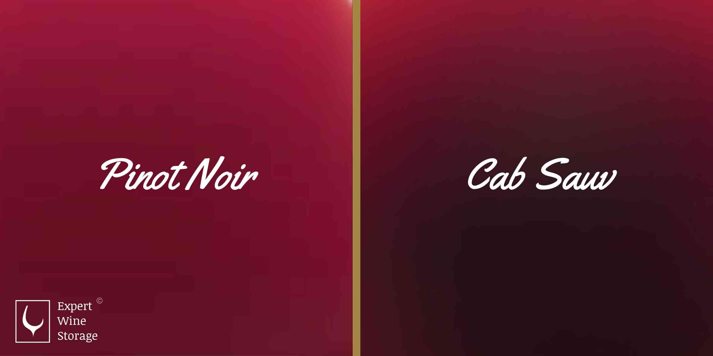 Cab Sav Vs Pinot Noir Appearance