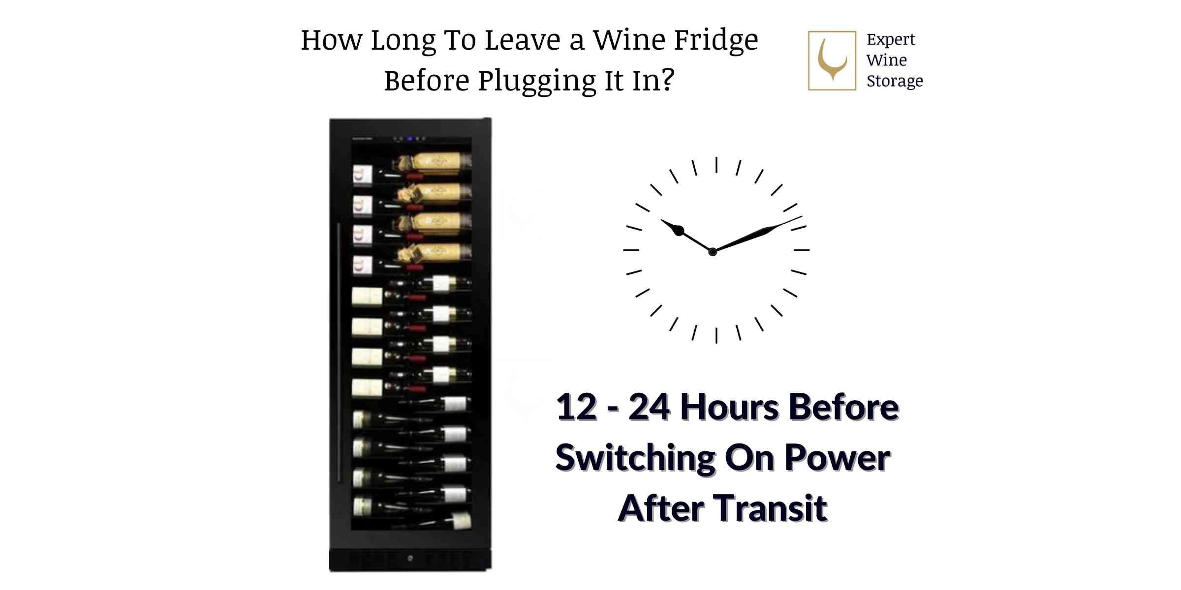 How Long To leave a wine fridge before switching on power