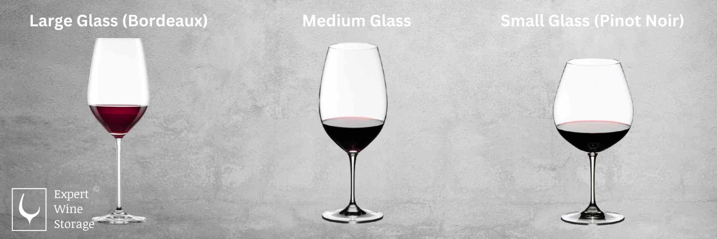 Red Wine Glasses (Large, Medium, Small)