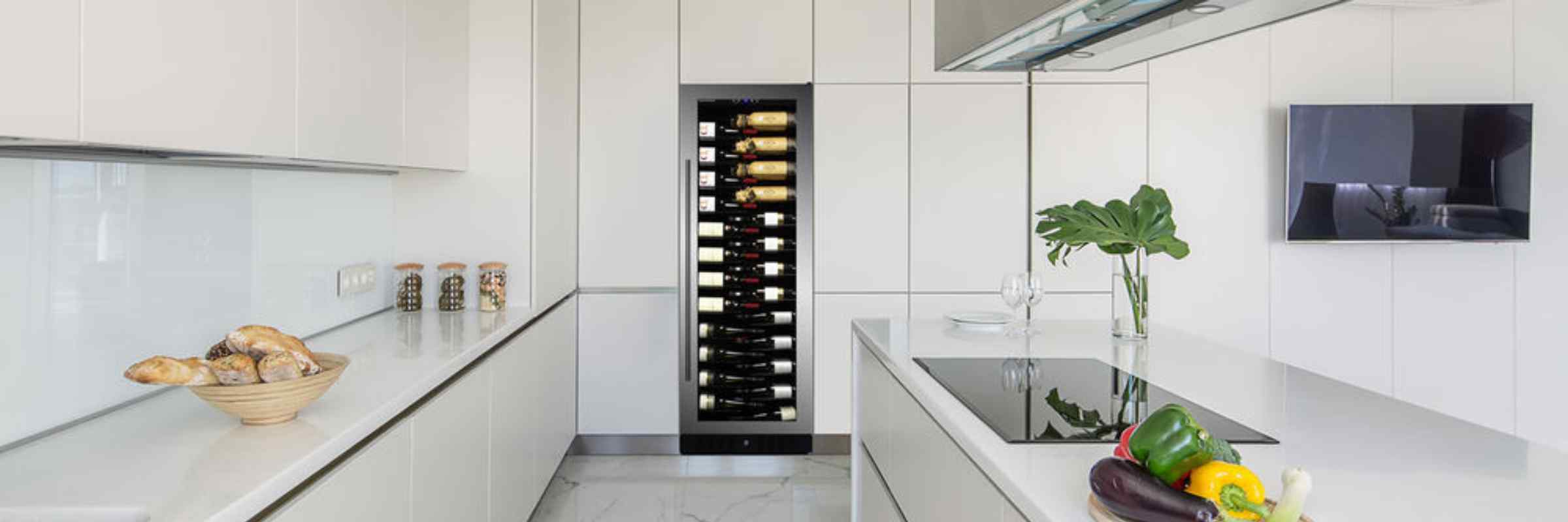 Wine In A Kitchen Wine Fridge