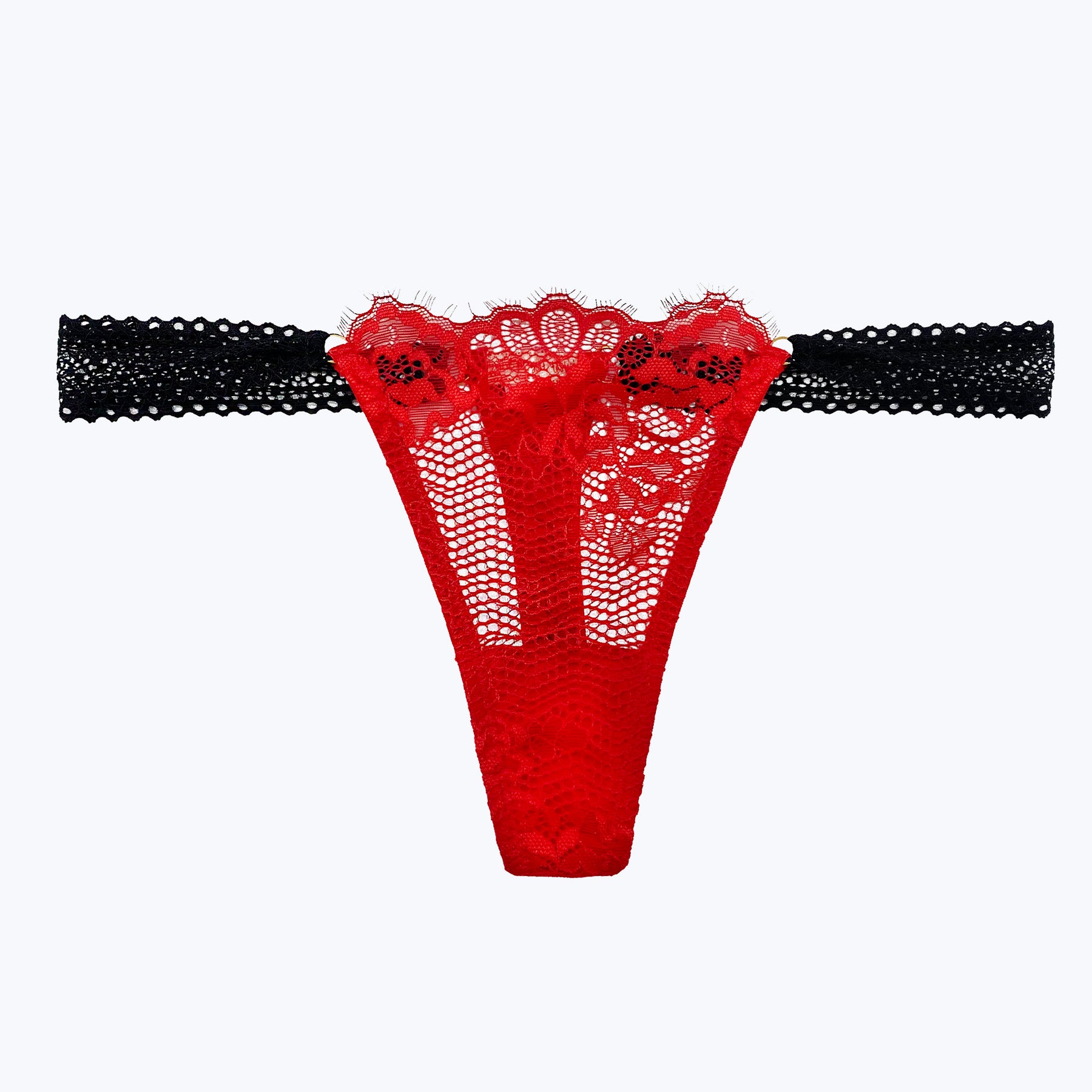 EBY Seamless Luxe Poppy Red Thong Panties in