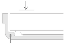 The specially designed inner case can support the scale and protect the load cell against an external force.