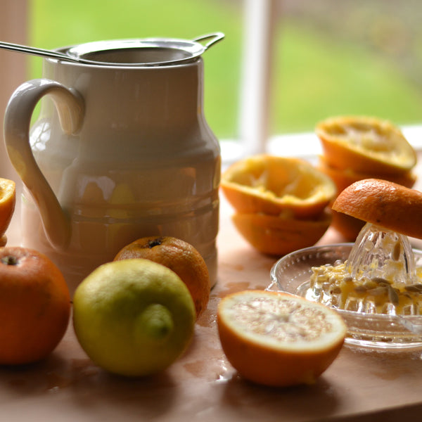 Orange being prepared for making Marmalade