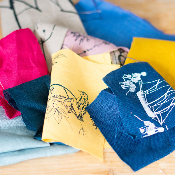 Printed Linen Scraps by Helen Round