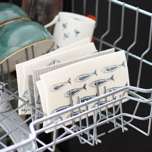 Eco Kitchen Sponge Cloths in Dishwasher for washing from Helen Round