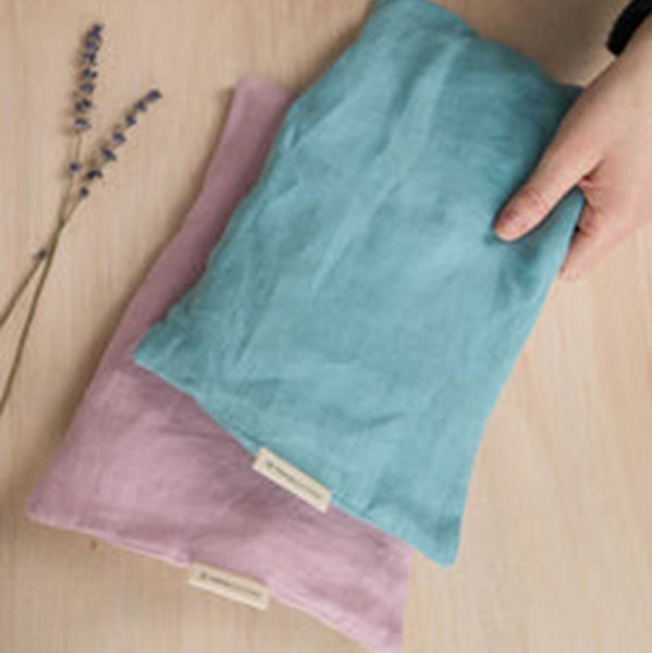 Linen Heat Bags in Mineral & Woodrose from Yogamatters