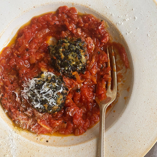 Polpette With Tomato and Bay Sauce