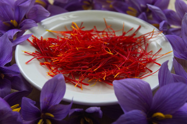 Saffron Stigmas from Crocus Flowers