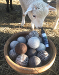 4 Handmade Dryer Wool Balls