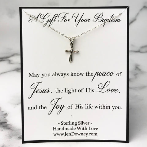 SkywaterStudio Cross Keychain,Silver Cross Keychain,Cross Keyring,Prayer Keychain,Christian Keychain for Women Men,Catholic Cross Keychain,Gift